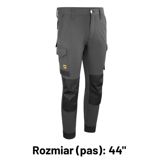JCB Workwear Spodnie BHP Męskie Cargo 4-WAY STRETCH Grafitowe