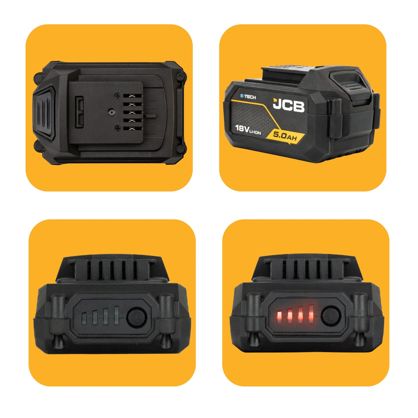 Zestaw elektronarzędzi akumulatorowych JCB 18V 5.0 Ah 160 Nm (JCB-18PKIT-3)