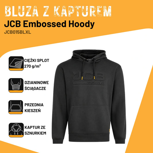 JCB Workwear Bluza Robocza z Kapturem Logo 3D Unisex