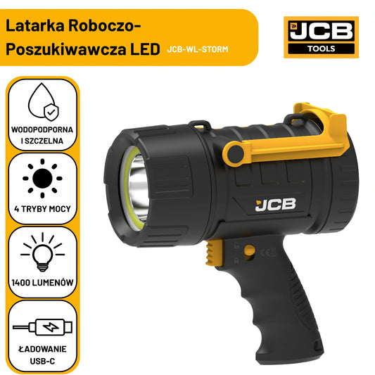 Oświetlenie roboczo-poszukiwawcze JCB storm 1400 lm