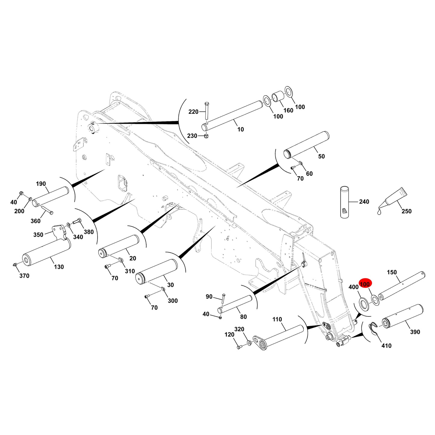 JCB Podkładka Koparka Ładowarka 3CX 4CX 823/00006 Oryginał