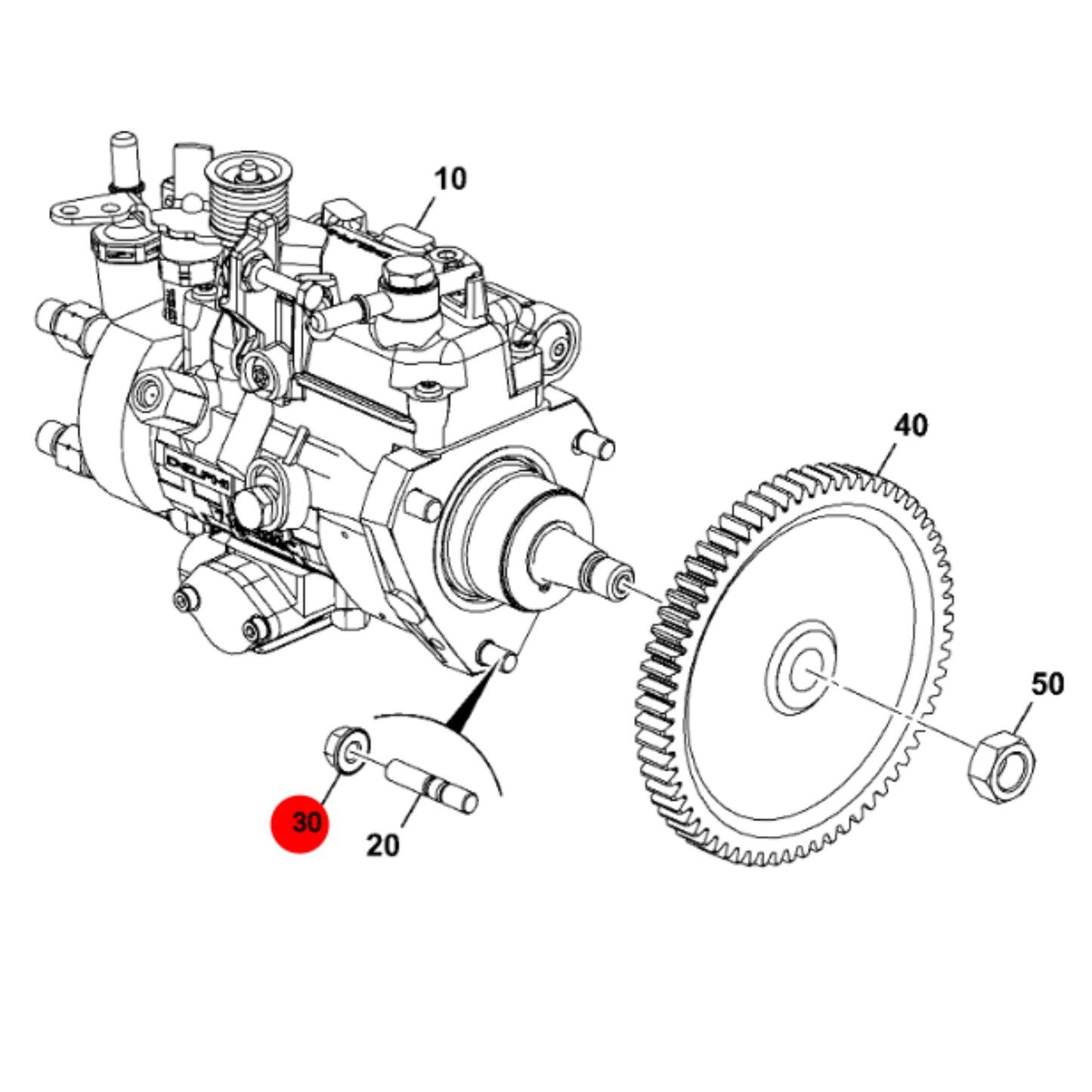 JCB Nakrętka Flanszy, M8X1.25 Koparka Ładowarka Części 320/06564 Oryginał