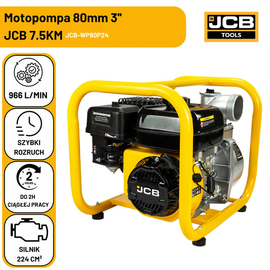 Motopompa do wody czystej JCB 7,5 KM