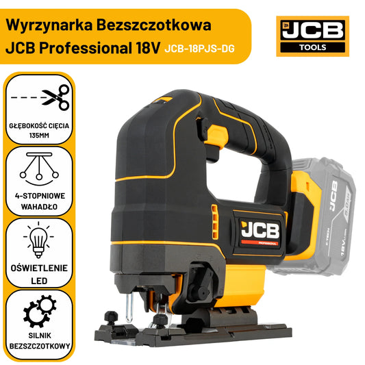 JCB Professional wyrzynarka do drewna i metalu 18V akumulatorowa