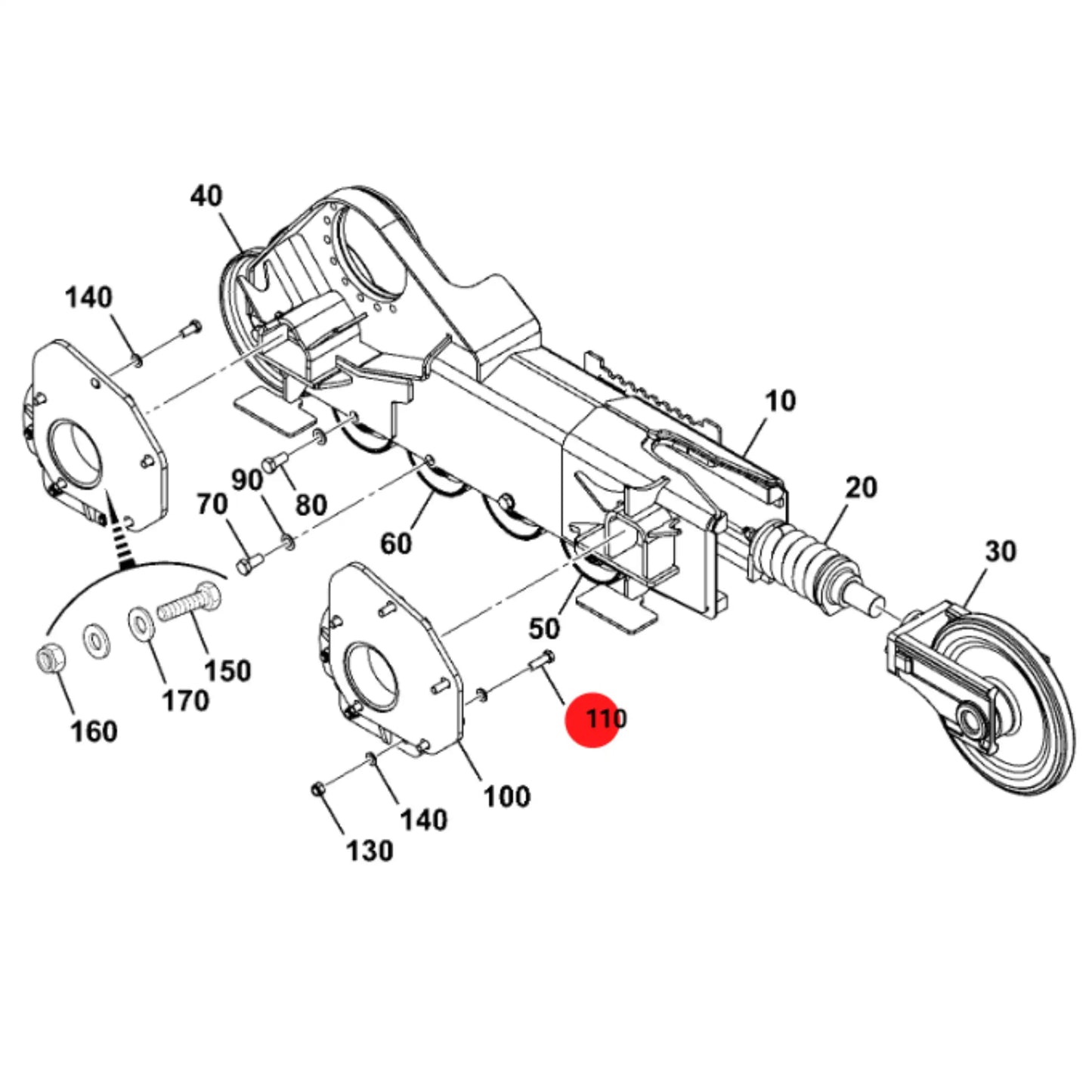 Śruba m16x55 koparka ładowarka części – oryginalna część JCB | Interhandler Wrocław