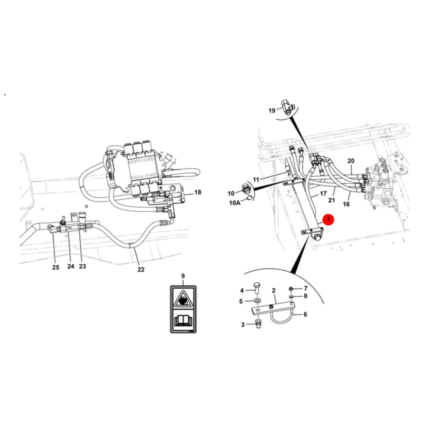 Akumulator hydrauliczny koparka ładowarka 3CX 4CX – oryginalna część JCB | Interhandler Poznań