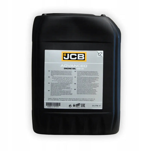 JCB Olej Silnikowy 10W-30 20L Koparka Ładowarka 3CX 4CX 4001/3705E Oryginał