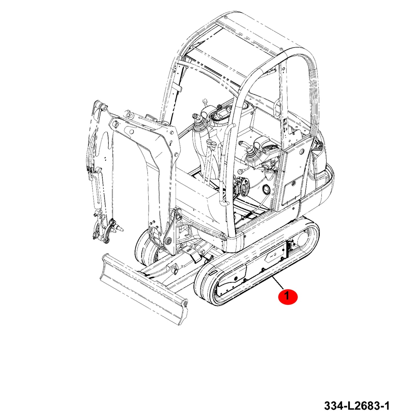 Gąsienica trackmaster 250x48x76w nowa minikoparki – oryginalna część JCB | Interhandler Toruń