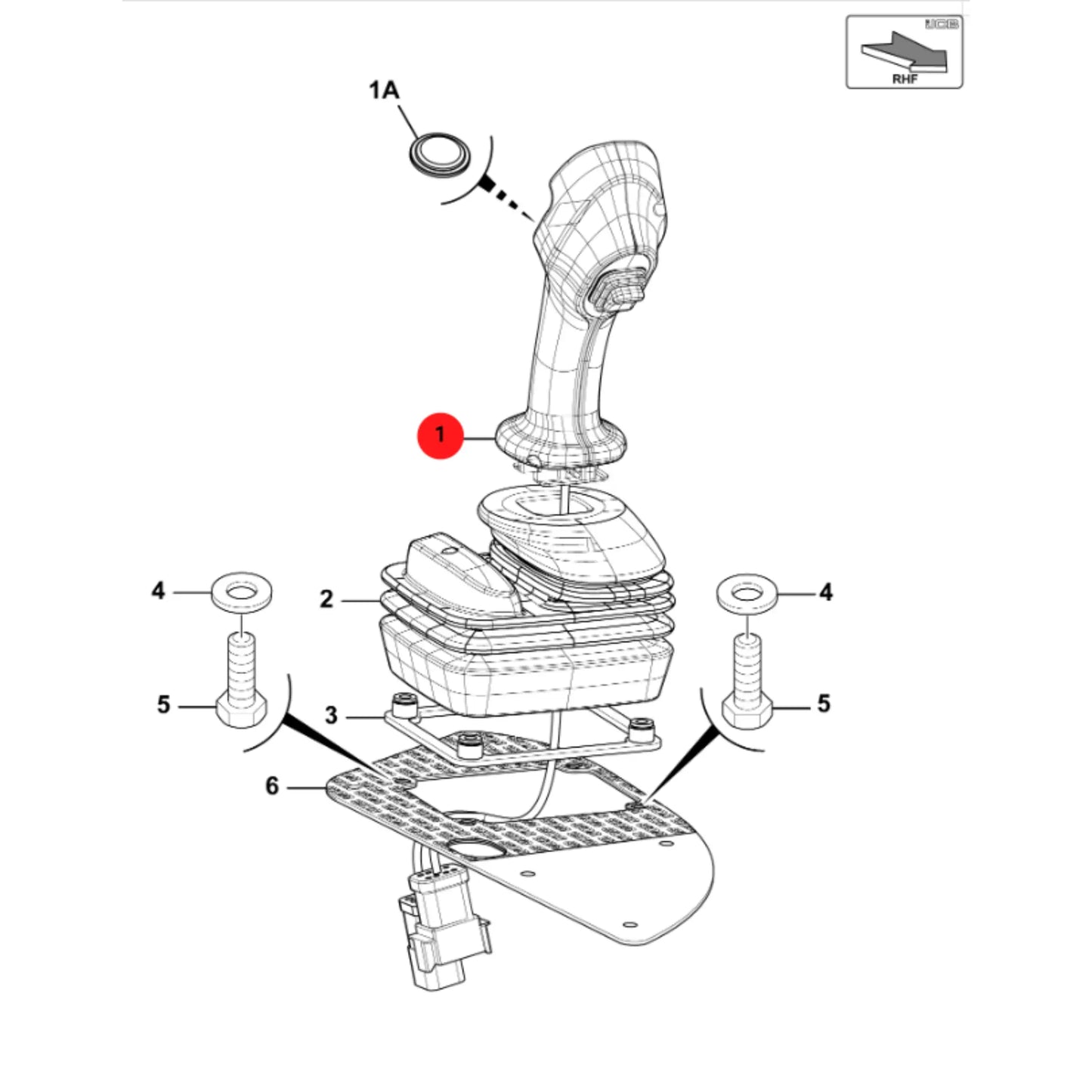Joystick koparka ładowarka 3CX 4CX – oryginalna część JCB | Interhandler Wrocław