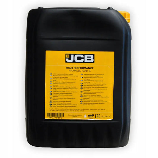 JCB Olej Hydrauliczny Hp46 - 20 L Koparka Ładowarka 3CX 4002/0805E Oryginał