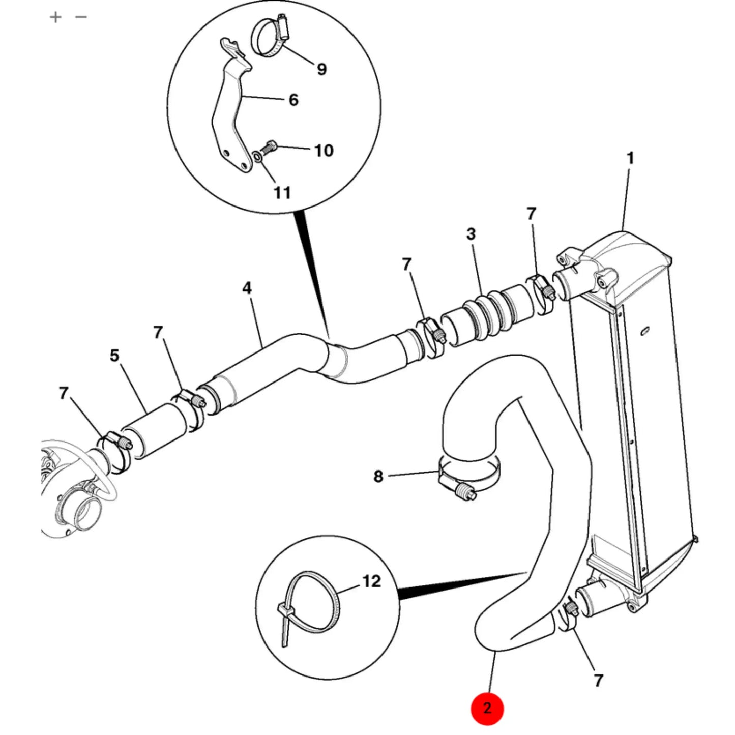 Wąż hydrauliczny koparka ładowarka – oryginalna część JCB | Interhandler Toruń