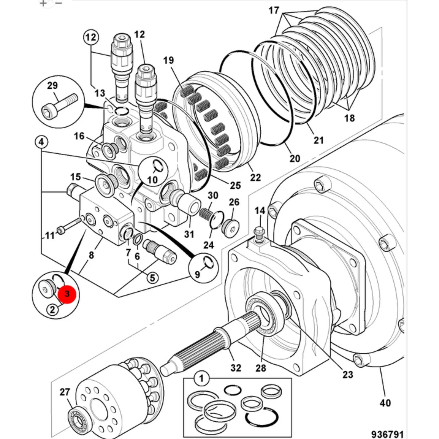 O ring uszczelnienie hydrauliczne pierścień oring – oryginalna część JCB | Interhandler Kraków