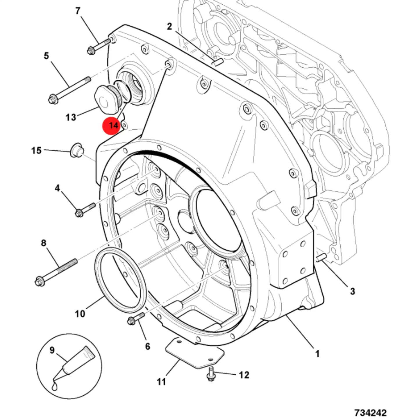 Oring koparka ładowarka 3CX 4CX – oryginalna część JCB | Interhandler Katowice