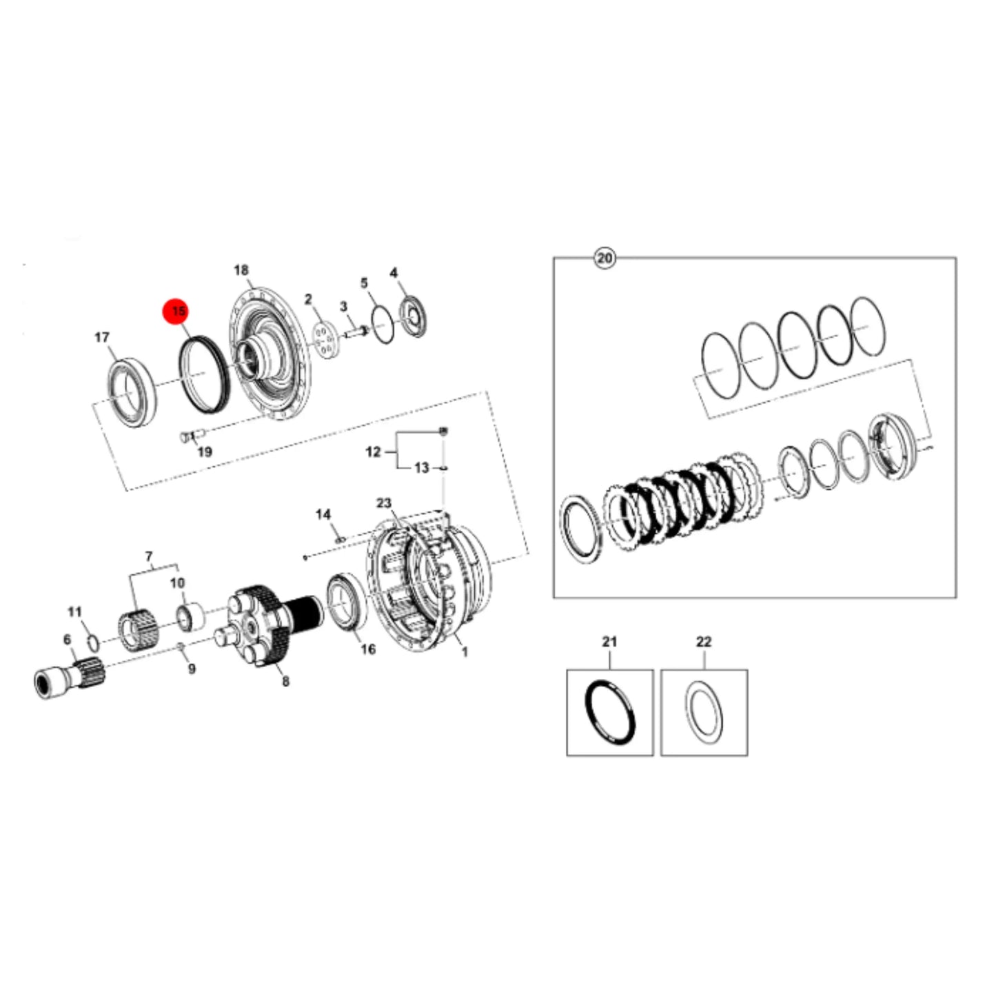 Pierścień uszczelniający seal ring hydraulika – oryginalna część JCB | Interhandler Białystok
