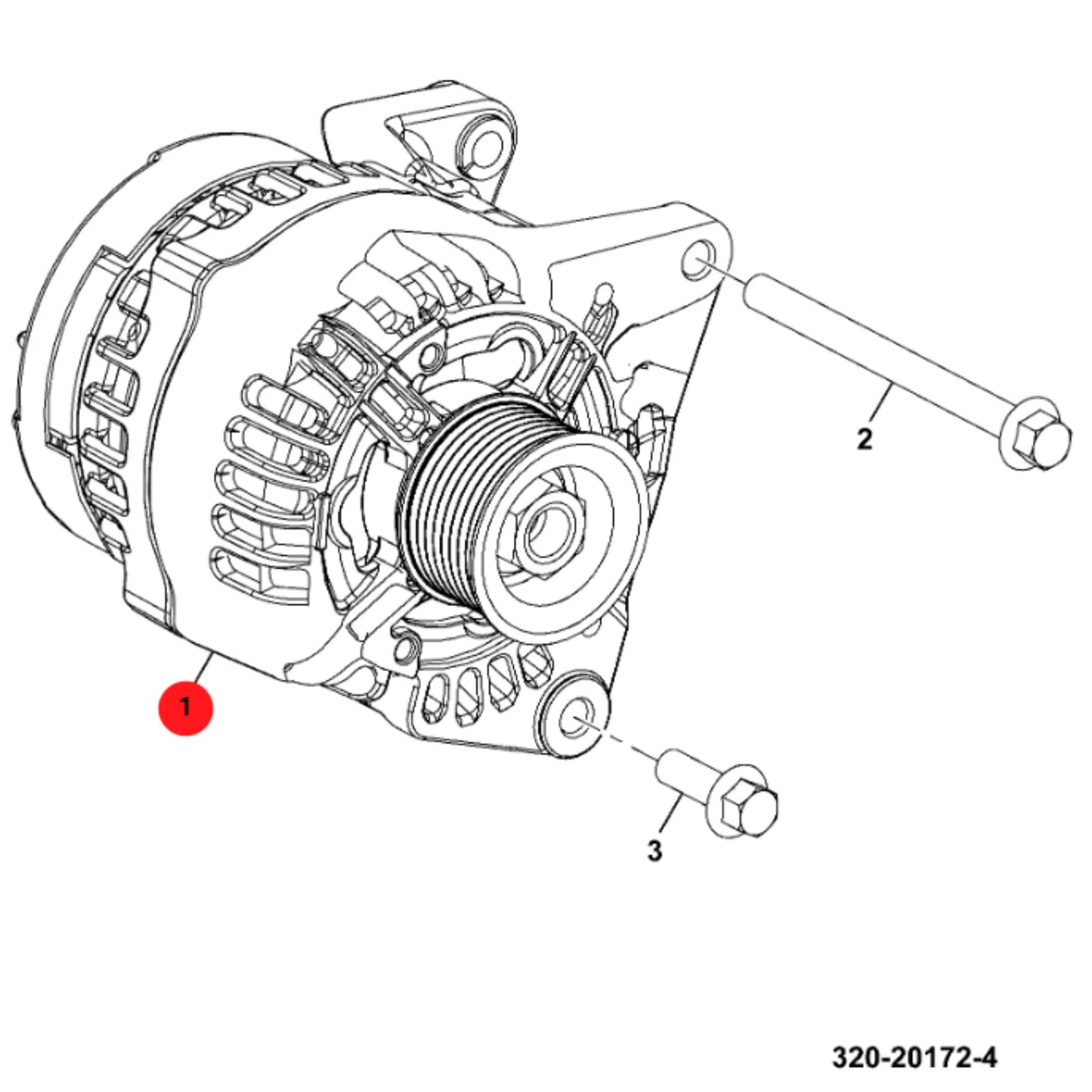 Alternator 12v 95a mfr koparka ładowarka 3CX 4CX – oryginalna część JCB | Interhandler Szczecin