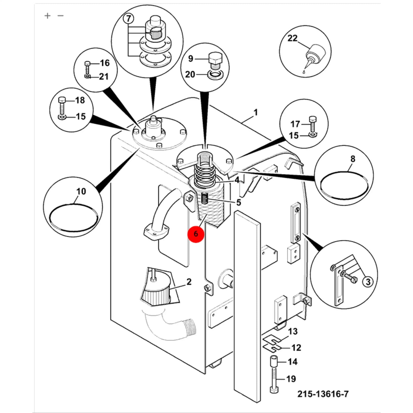 Filtr hydrauliczny powrotu – oryginalna część JCB | Interhandler Toruń