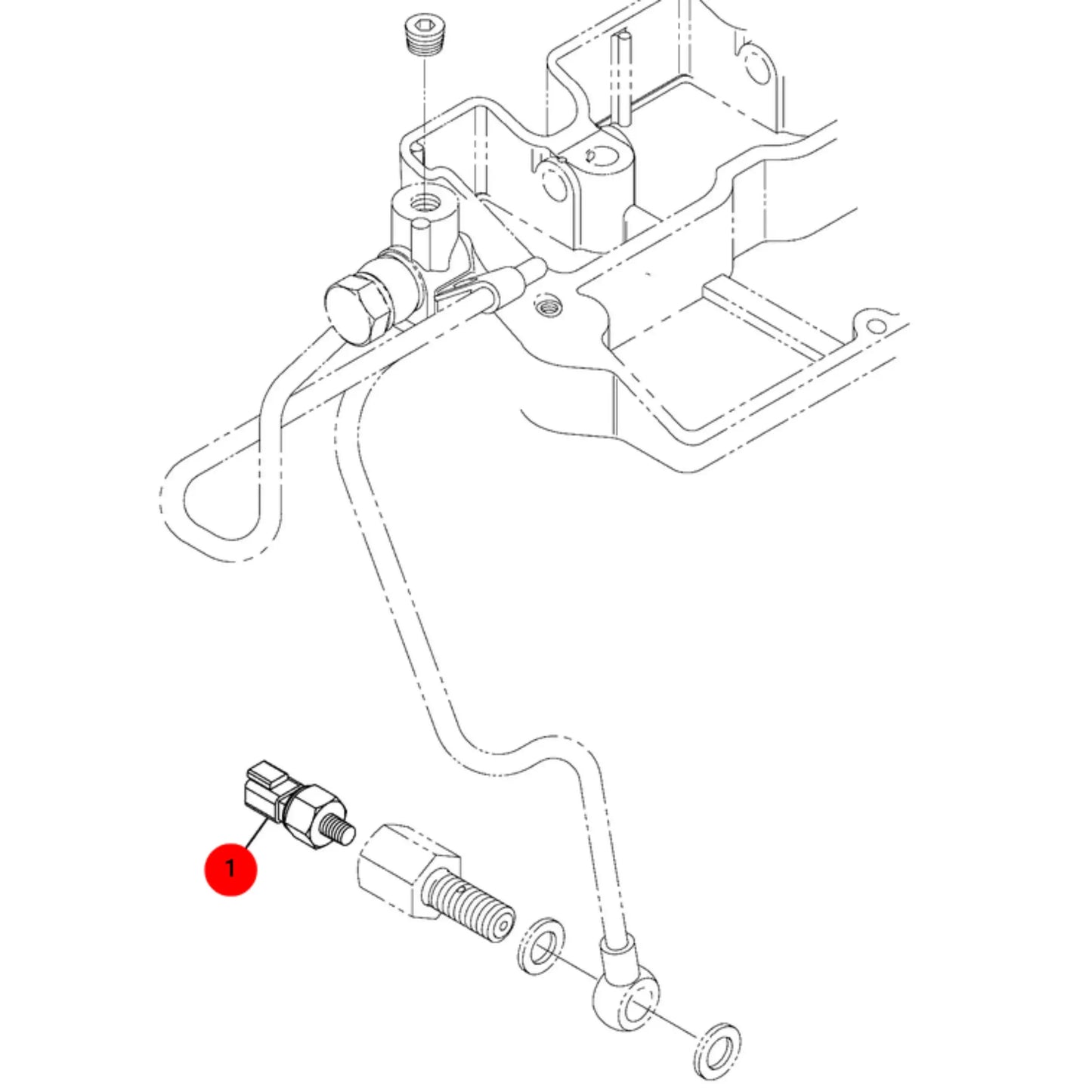 Czujnik elektryczny koparka 3CX – oryginalna część JCB | Interhandler Wrocław