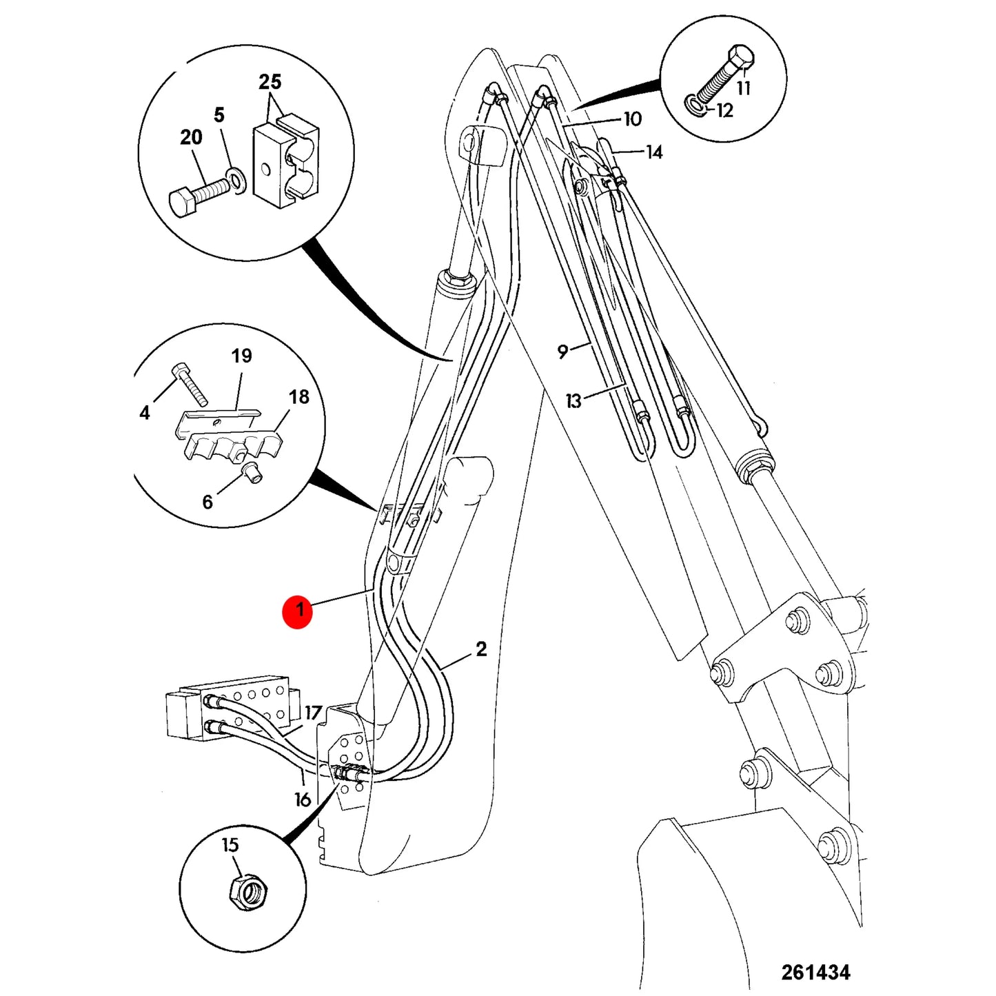 Wąż 1 2 bsp 4015mm hydrauliczny koparka ładowarka – oryginalna część JCB | Interhandler Szczecin