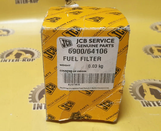 JCB Filtr Paliwa Paliwo Koparka Ładowarka 3CX 6900/64106 Oryginał