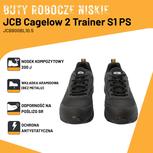 JCB Workwear Półbuty Robocze Cagelow 2 S1PS Kompozytowe Czarne