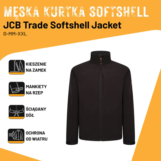 JCB Workwear Kurtka Robocza Softshell z Polarem Czarna