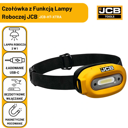 JCB Czołówka z funkcją oświetlenia roboczego 260 lm