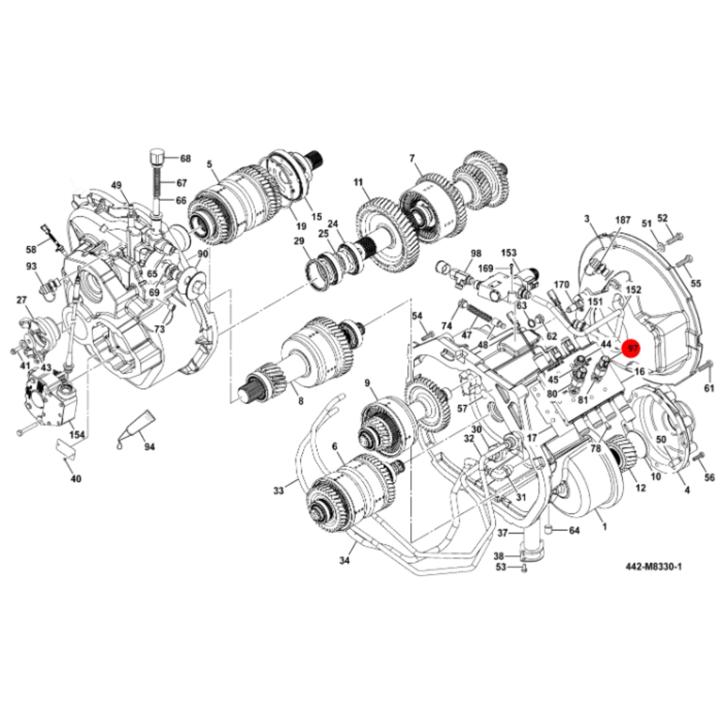 JCB Czujnik 701/M4382 Oryginał