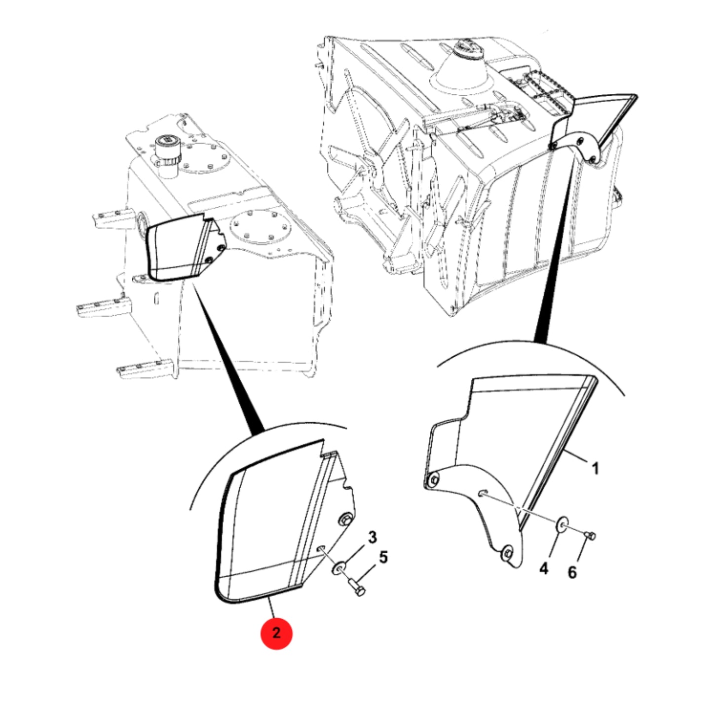 JCB Poszerzenie Błotnika Lewe Koparka Ładowarka 3CX 4CX 334/E4340 Oryginał