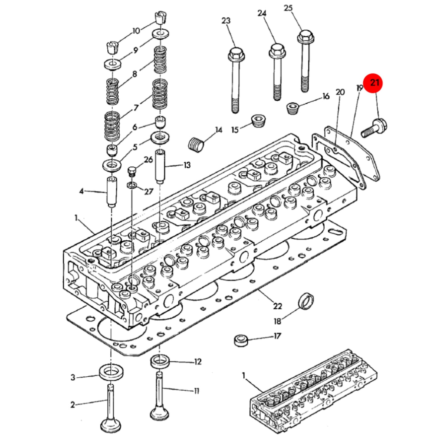 JCB Śruba Koparka Ładowarka Części 826/00869 Oryginał