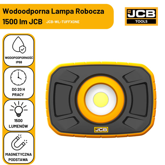 JCB w pełni wodoodporne oświetlenie robocze 1500 lm