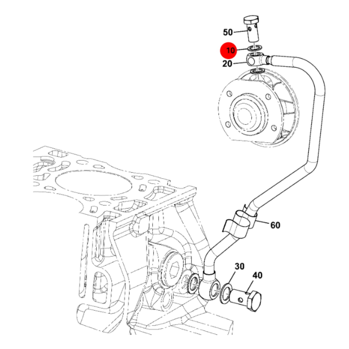 JCB Podkładka Silnikowa Koparka ᐚdowarka 3CX 320/B4244 Oryginał