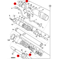JCB Tulejka Mechaniczny Koparka Ładowarka 829/30670 Oryginał