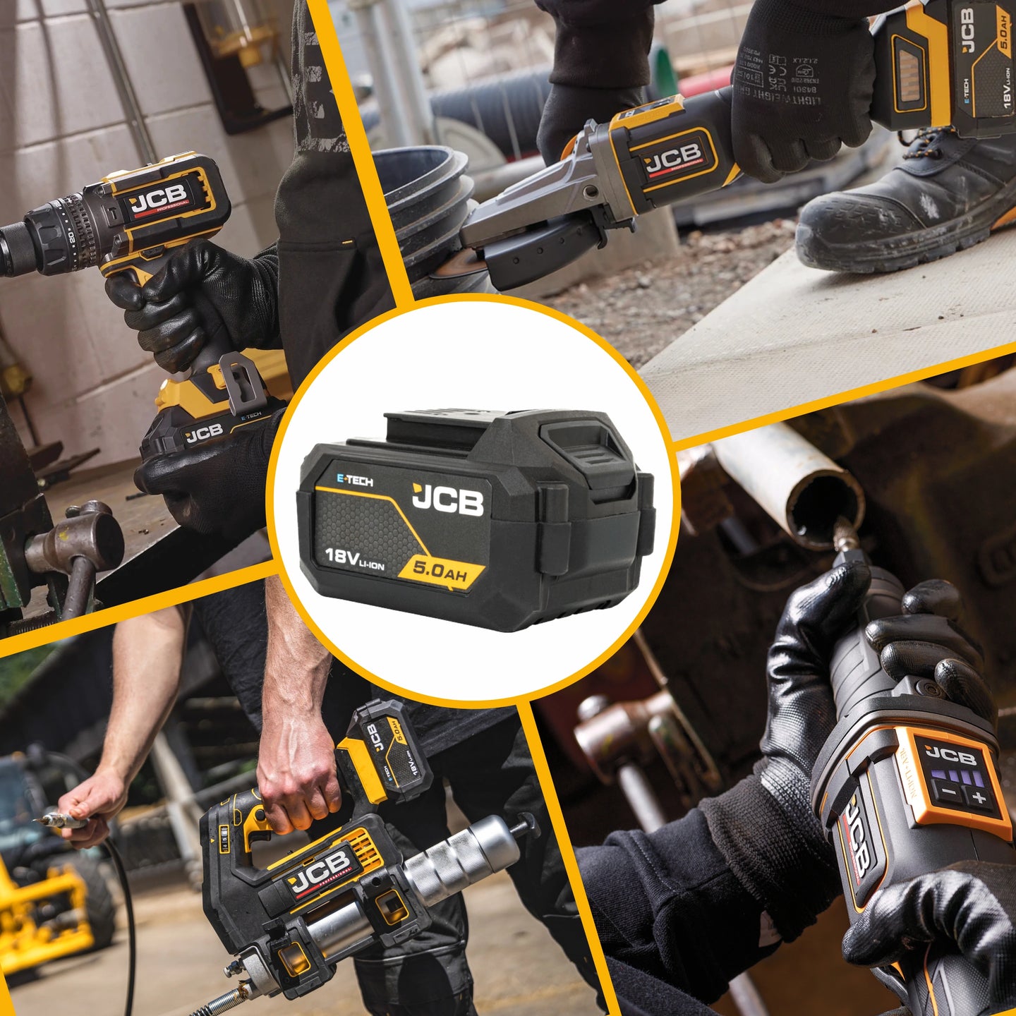 Akumulator JCB 18V Li-Ion 18V 5.0 Ah – do elektronarzędzi akumulatorowych