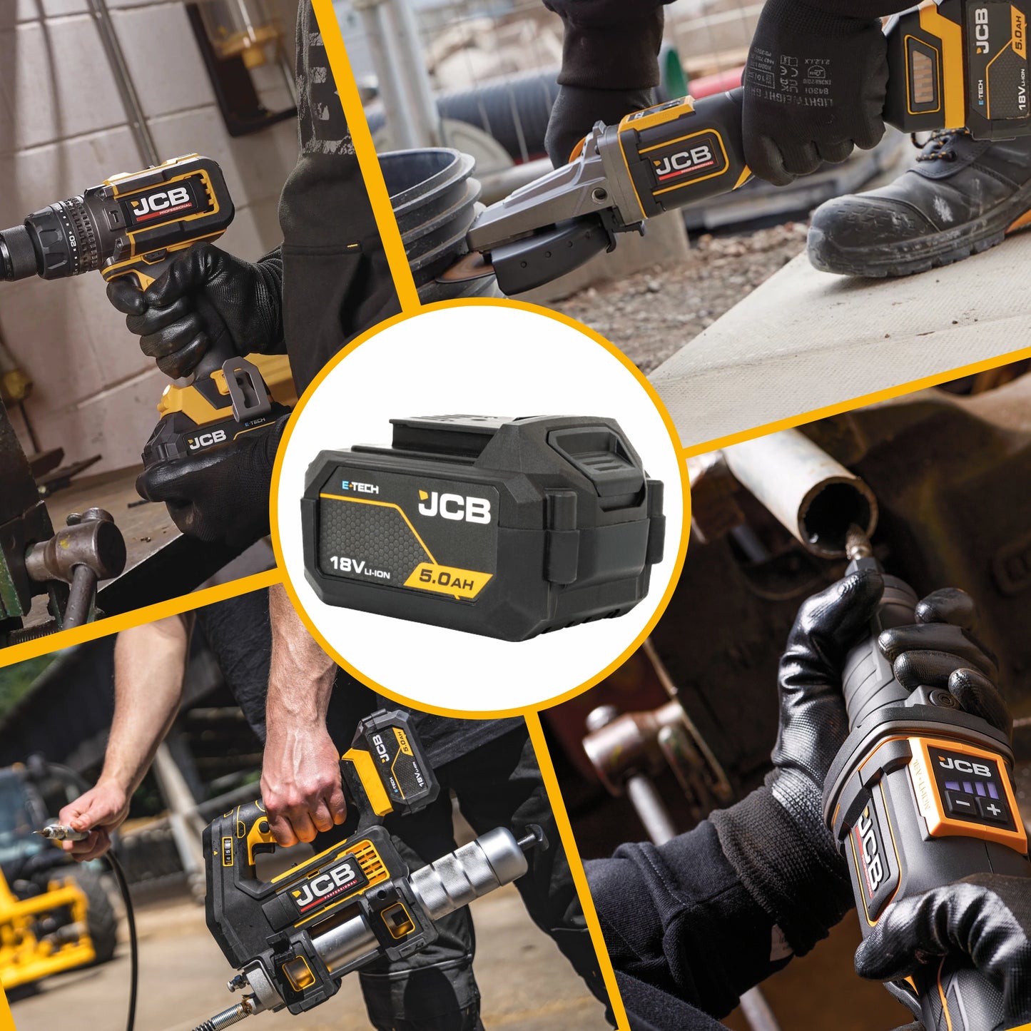 Akumulator JCB 18V Li-Ion 18V 5.0 Ah – do elektronarzędzi akumulatorowych