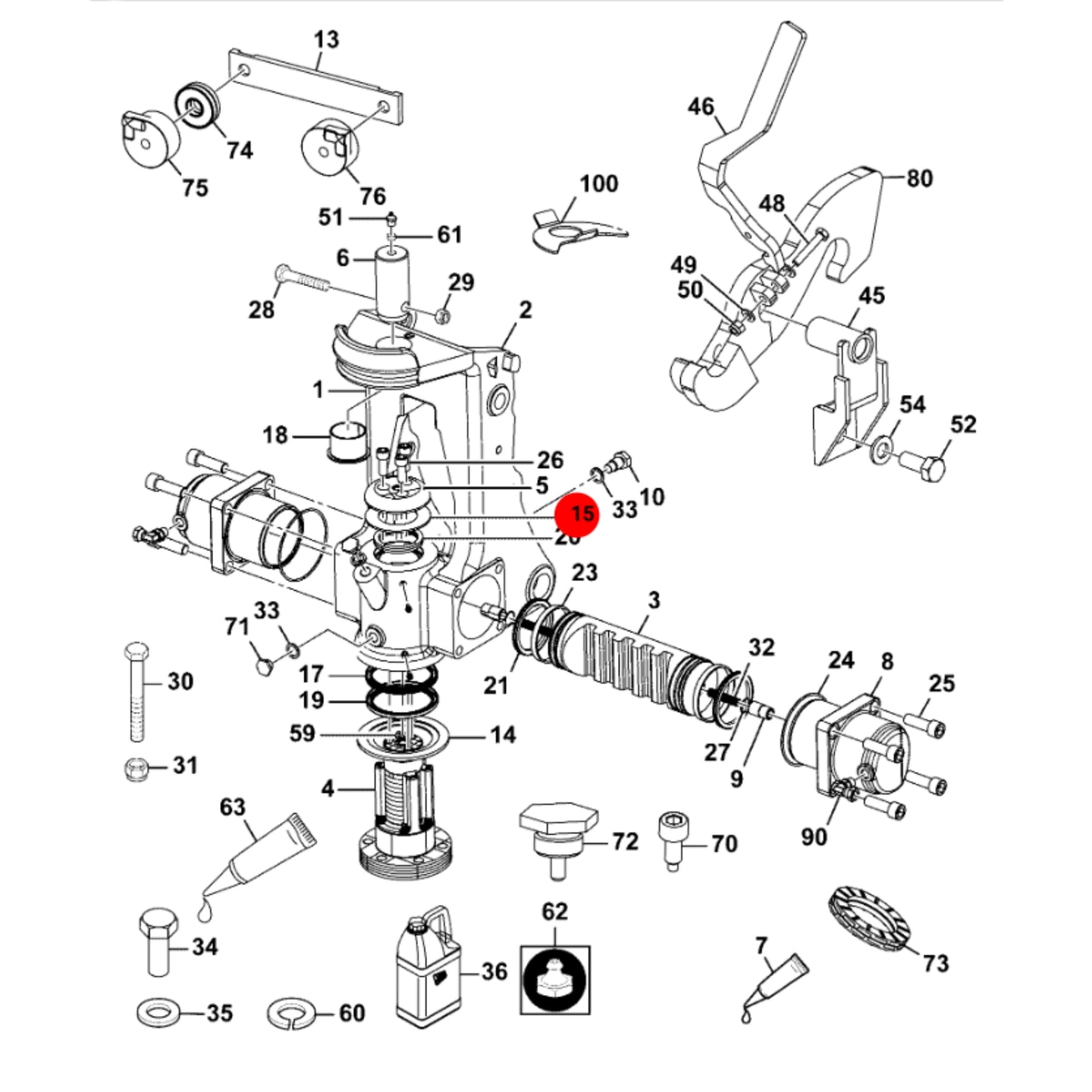 JCB Podkładka Koparka Ładowarka Części Zamienne 290/00457 Oryginał