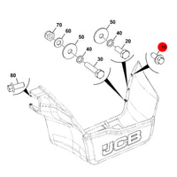 JCB Śruba M10 Koparka Ładowarka Części 826/01361 Oryginał