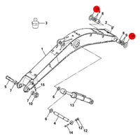 JCB Podkładka Koparka Ładowarka 3CX 4CX KLV0035 Oryginał