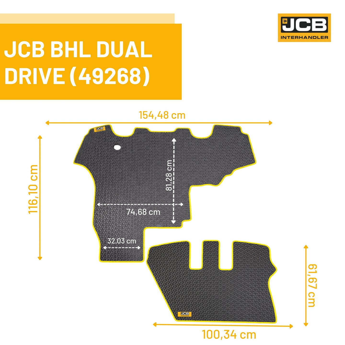 Dywanik eva 3d koparko ładowarka bhl dual drive – oryginalna część JCB | Interhandler Łódź