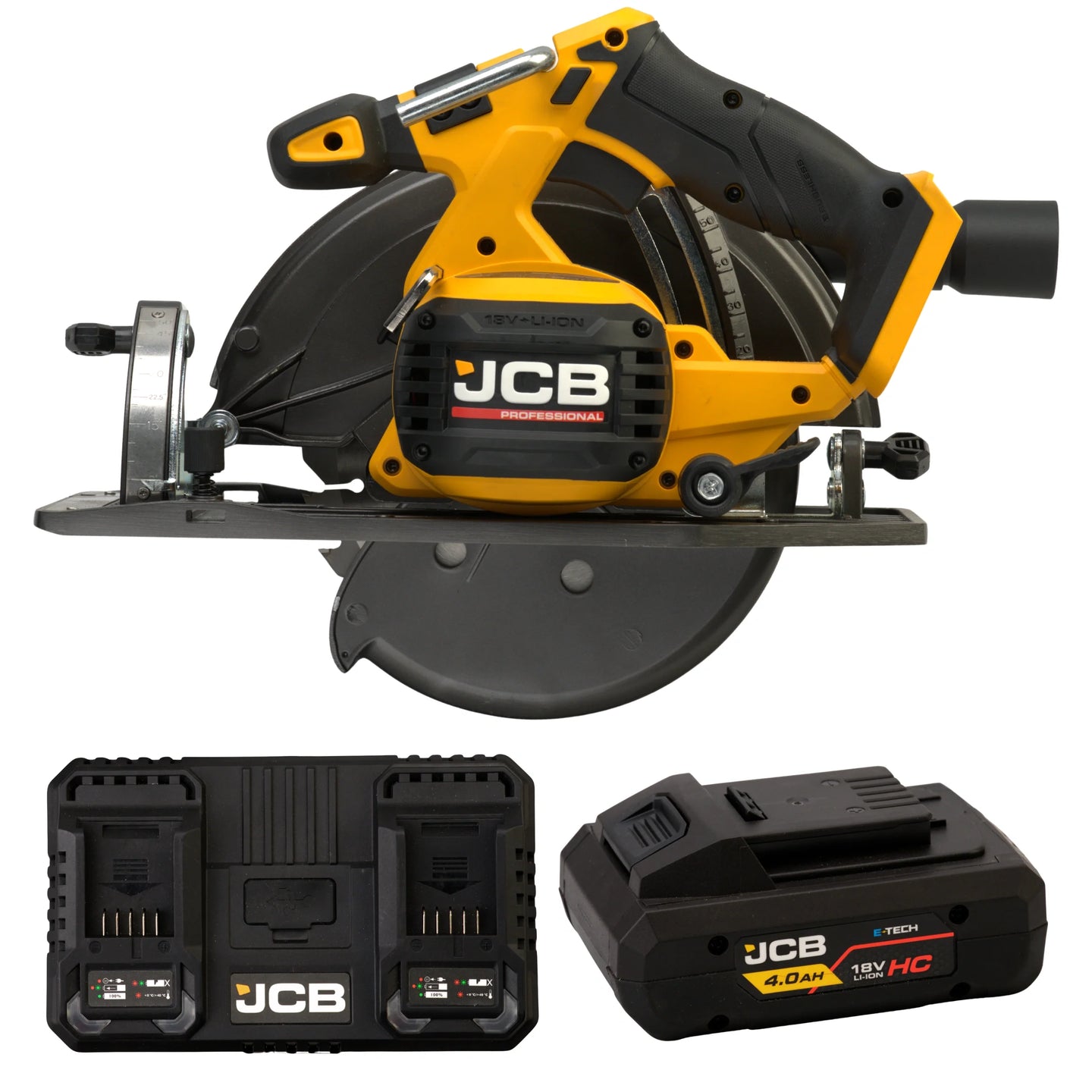 Piła do cięcia płyt meblowych JCB 18PCS-185 185 mm – pilarka akumulatorowa, widok produktu