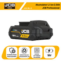 Akumulator JCB 18V Li-Ion 18V 2.0 Ah – do elektronarzędzi akumulatorowych