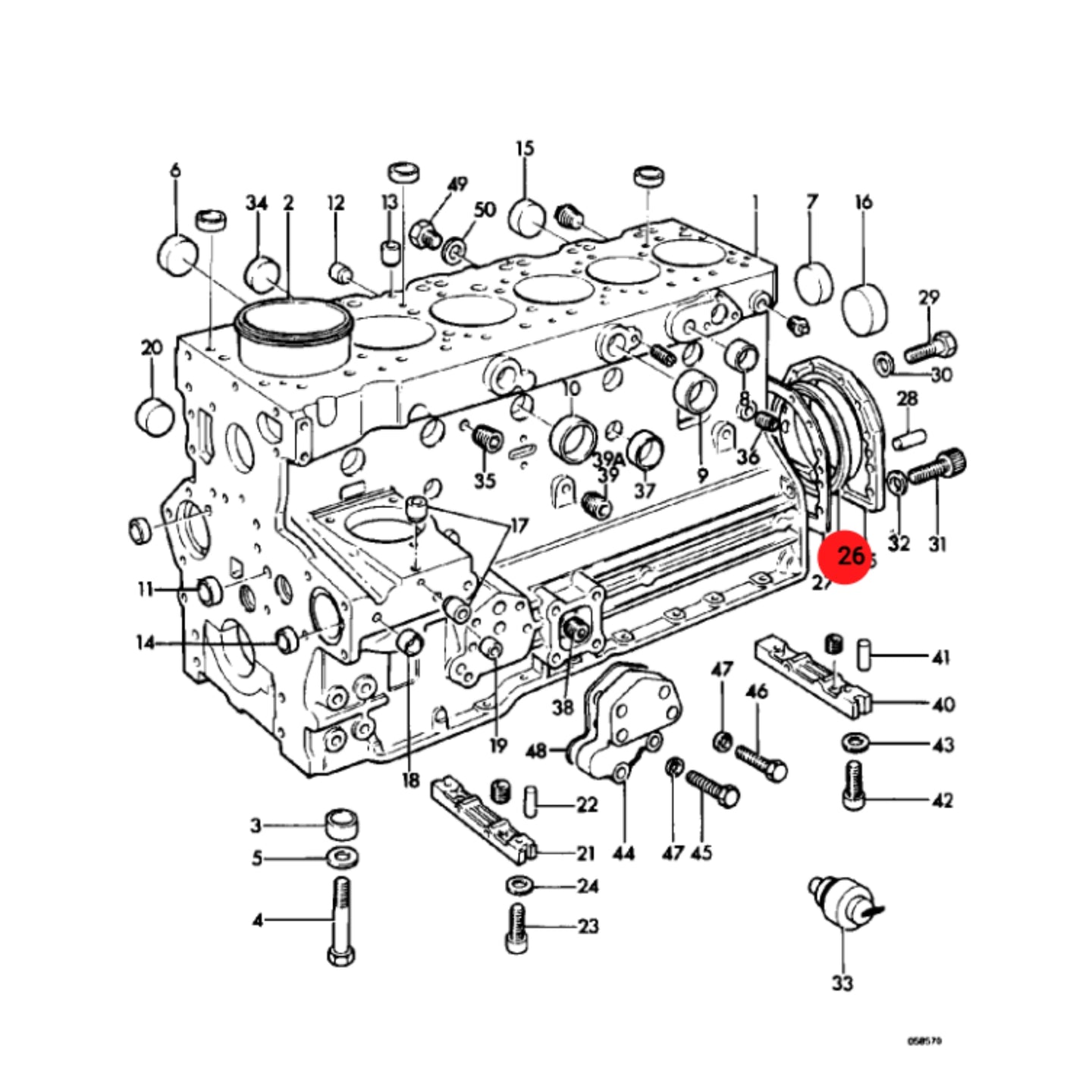 JCB Pierścień Uszczelniający Tył Hydrauliczny Koparka 02/101436 Oryginał