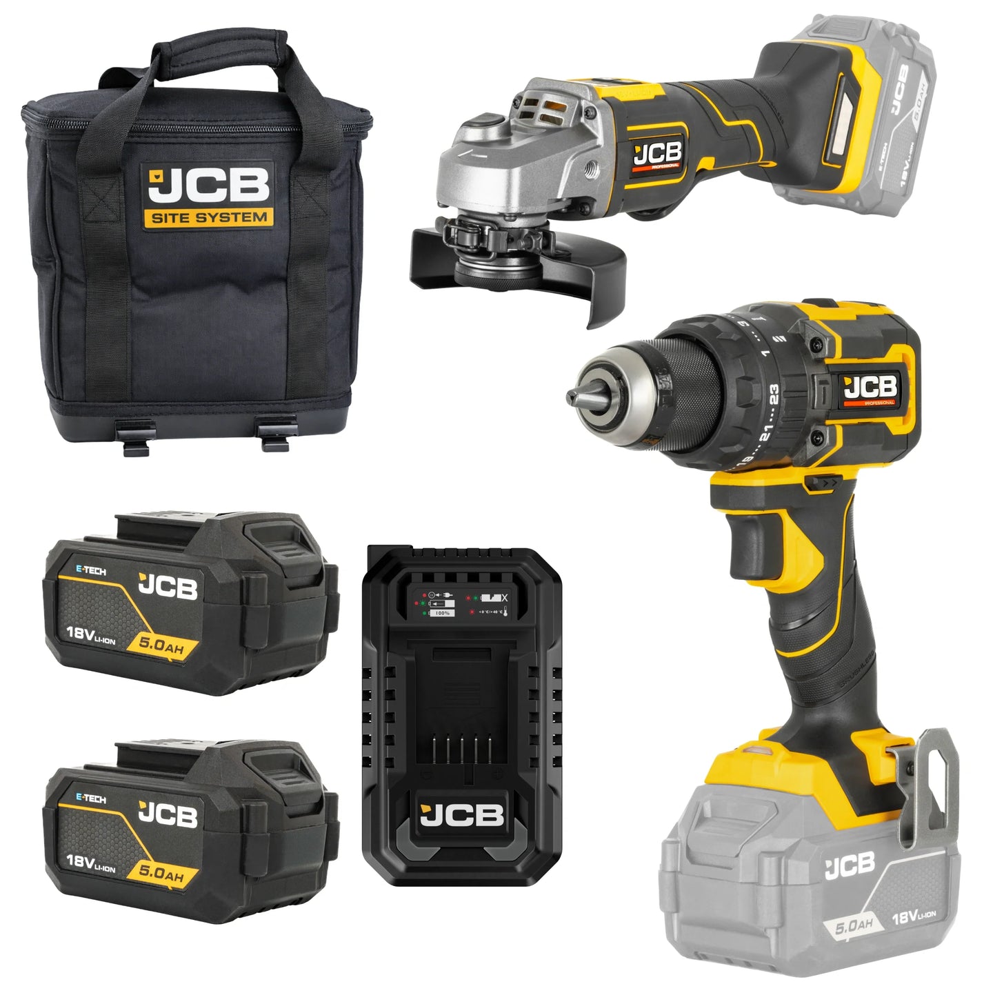 Wiertarko wkrętarka JCB 75 Nm – wiertarka udarowa