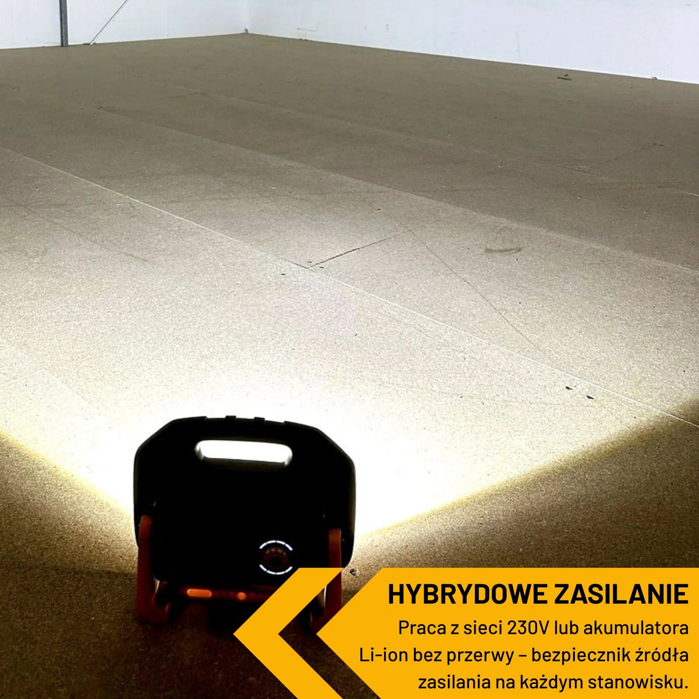 Lampa budowlana LED akumulatorowa JCB 2500 lm – lampa robocza akumulatorowa