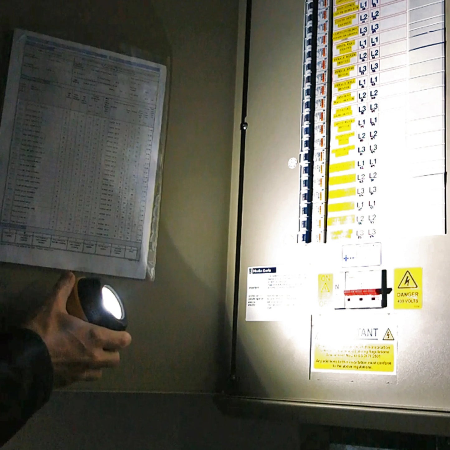 JCB Oświetlenie robocze z obrotową podstawą magnetyczną