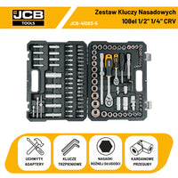 Zestaw elektronarzędzi akumulatorowych JCB – z akumulatorem i ładowarką