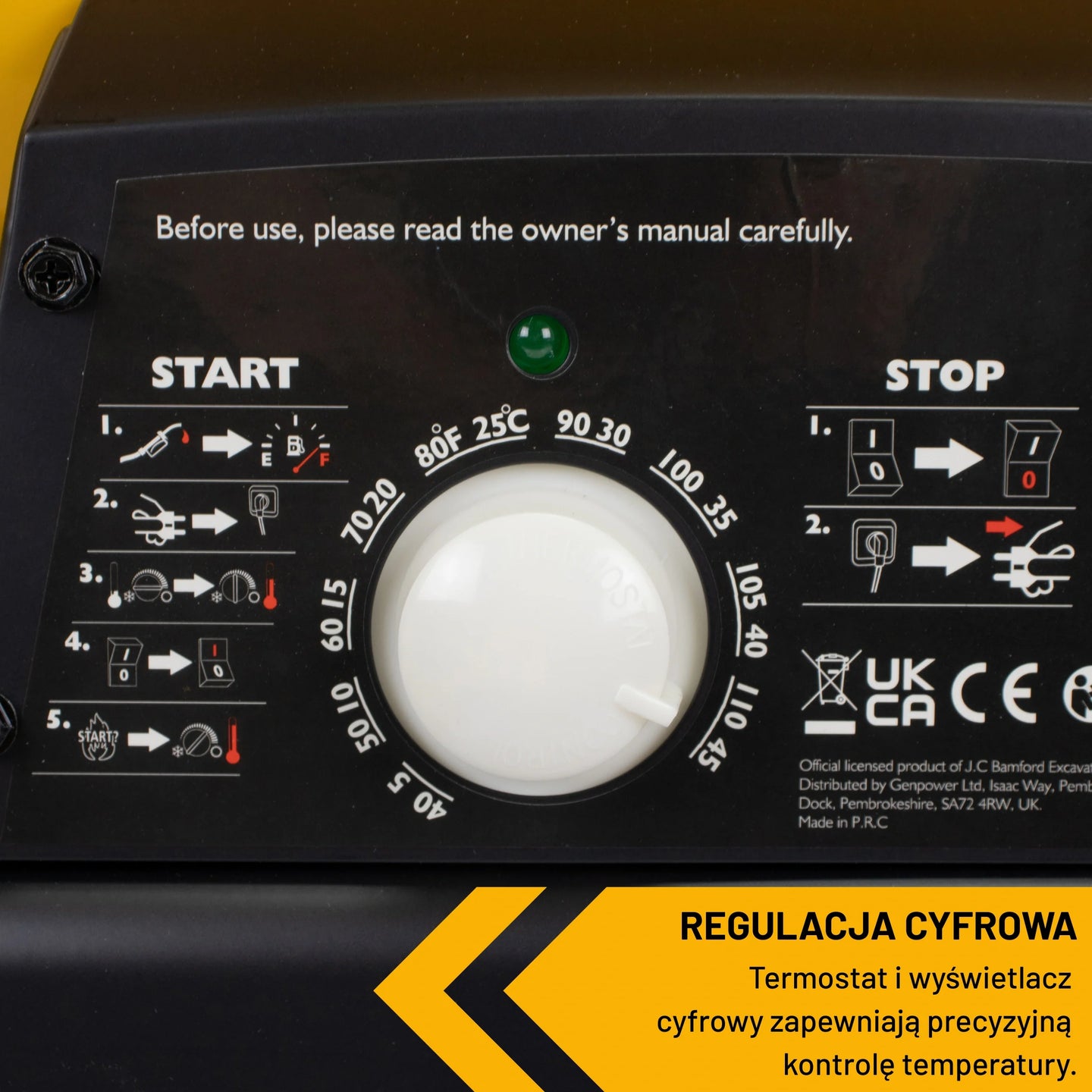 Nagrzewnica do garażu JCB 20kW – nagrzewnice olejowe