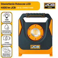 Lampa budowlana akumulatorowa JCB 4500 lm – lampy budowlane LED