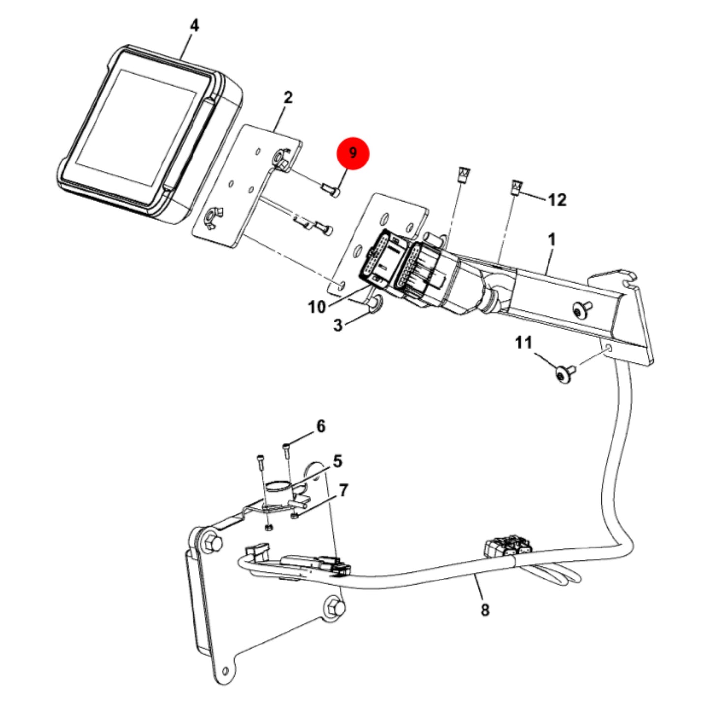 JCB Nakrętka Koparka Ładowarka Części 333/J8451 Oryginał