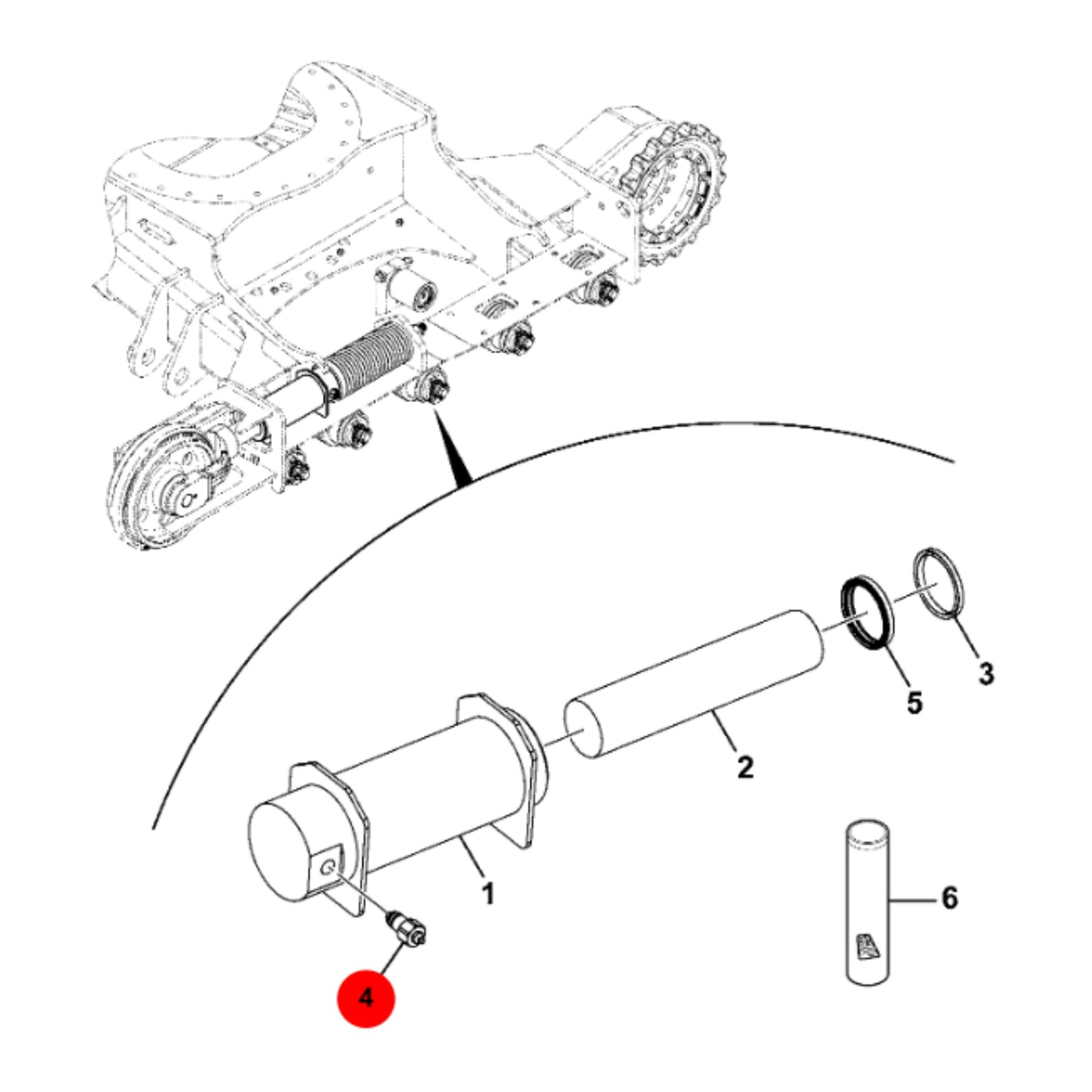 JCB Adapter Smarowniczki Hydrauliczny Koparka Ładowarka 400/S7384 Oryginał