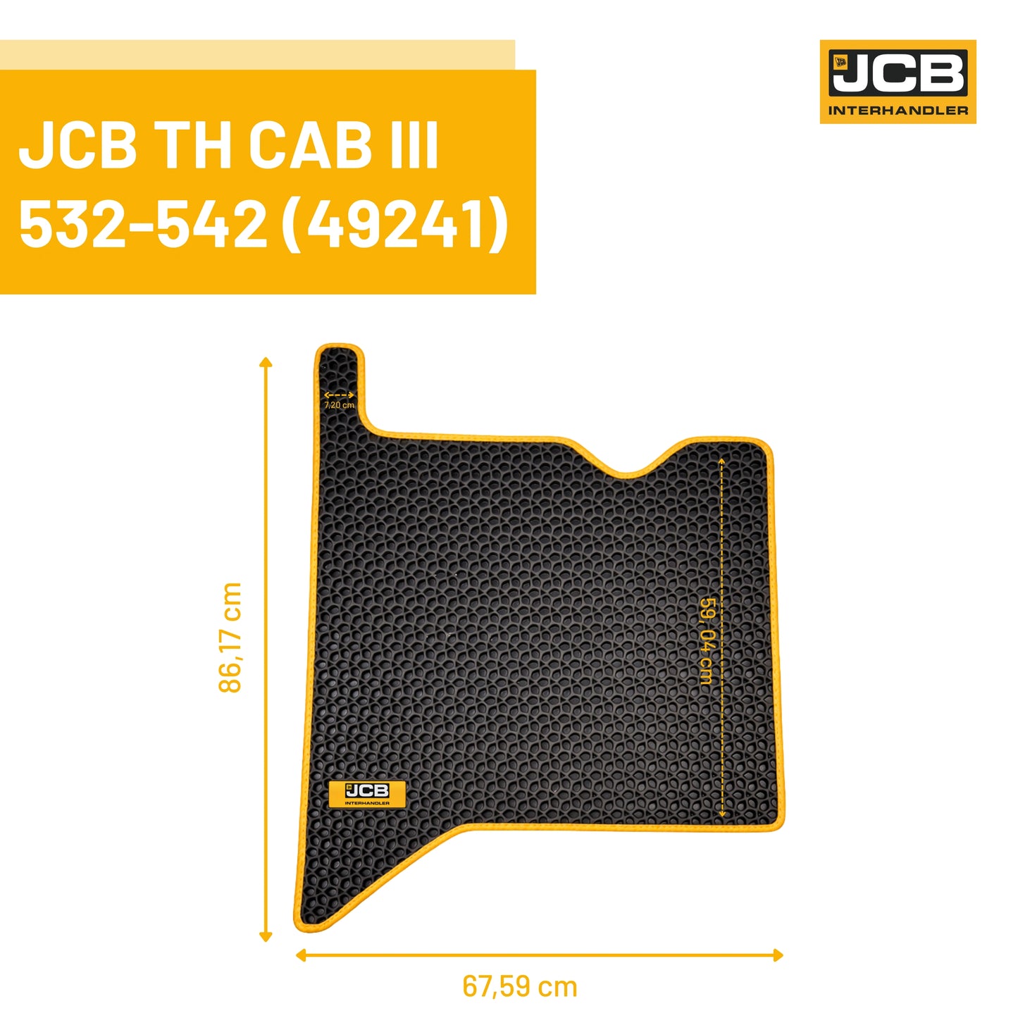 Dywanik eva 3d ładowarka TH cab iii 532 542 ind ag – oryginalna część JCB | Interhandler Szczecin